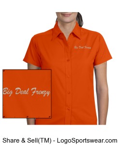Ladies Short Sleeve Teflon Twill Shirt Design Zoom